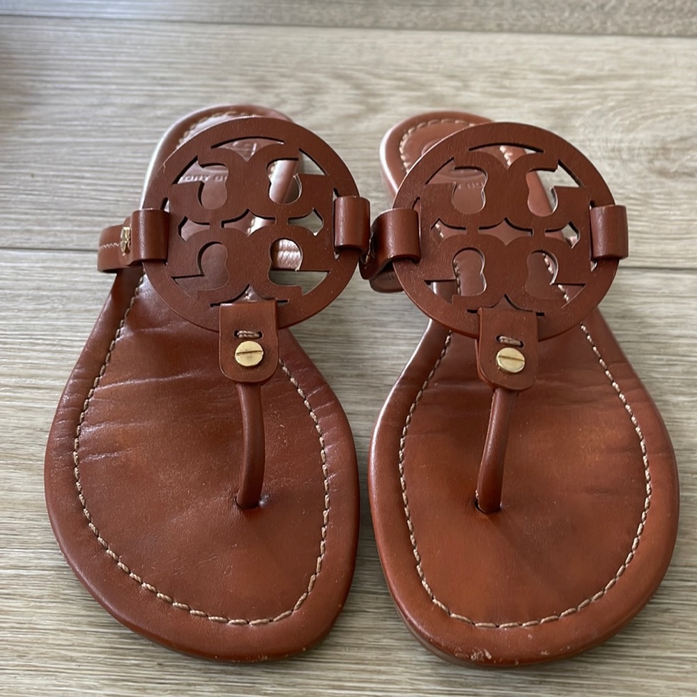 Tory Burch brown leather sandals